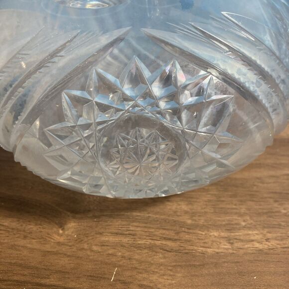 Vintage American Brilliant Period Cut Glass Crystal Decanter Carafe Vase - Picture 9 of 16